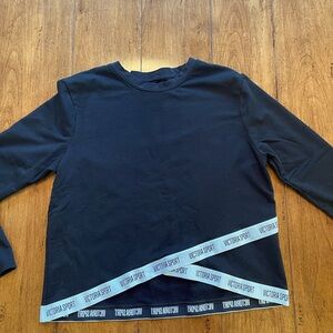 Victoria’s Secret SPORT Black and White Large Sweatshirt